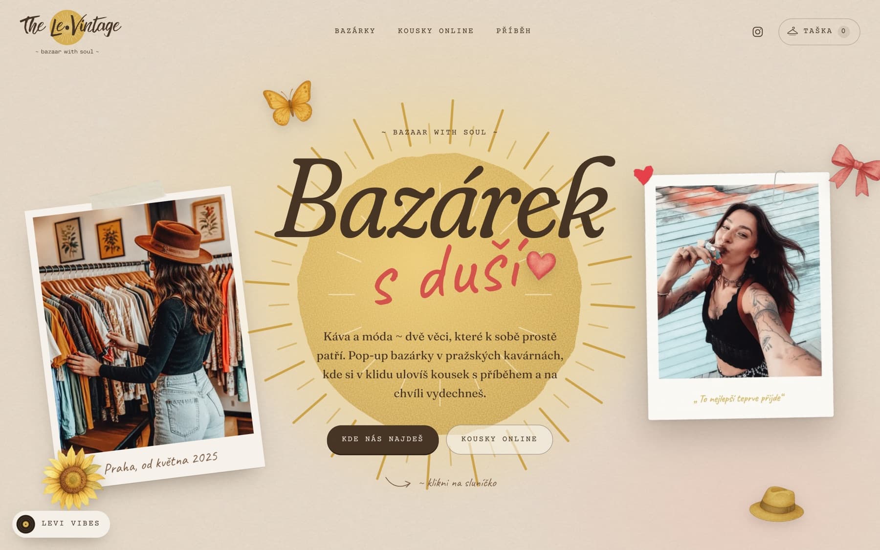 The Le•Vintage – website preview