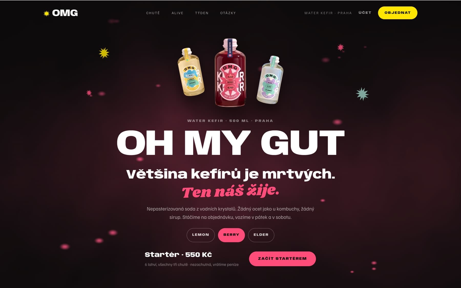 OMG Kefir – website preview