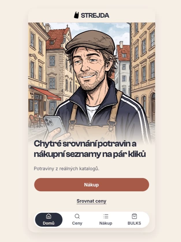 Strejda – website preview